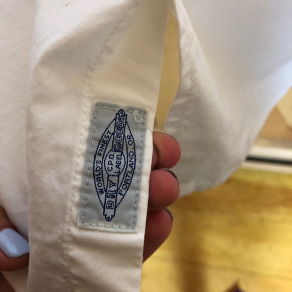 cpo provisions | white oxford shirt polo collar - Picture 4 of 6